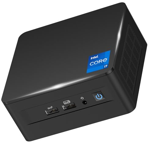 Intel NUC 12 Pro for ASUS Business Mini Desktop Computers, Intel Core i7-1260P (12C/16T, Up to 4.7GHz) Mini PC, 16GB DDR4 RAM 512GB PCIe 4.0 NVMe SSD, 8K/HDR/WiFi 6E/BT5.3/Windows 11 Pro