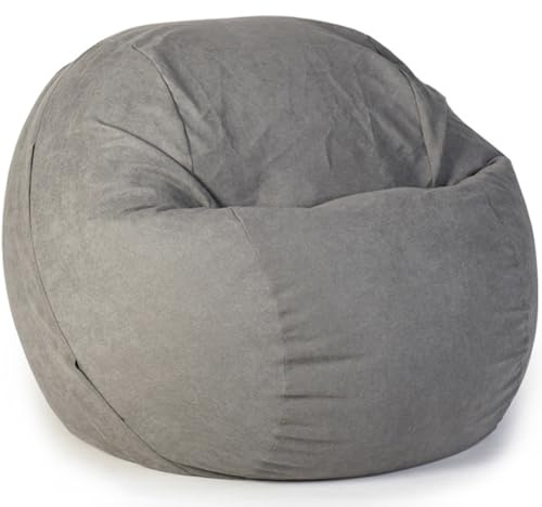 MOTTK Funda para puf de almacenamiento de animales de peluche (sin relleno) para niños y adultos, funda grande para organizar juguetes de peluche o espuma viscoelástica, asiento suave para tumbona