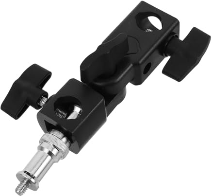 Warmhm Support de Lampe Torche et Flash pour Trépied Pince pour Parapluie et Support de Fixation Adaptateur pour Éclairage Photographique