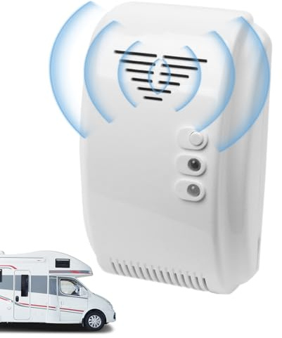 Détecteur de gaz Propane pour Camping-Car - Détecteur de Fuite de gaz GPL GNL Naturel | Alarme de Haute sensibilité 12 V pour Camping-Car, Bateau, Montage Mural | Capteur d'alarme sonore et lu