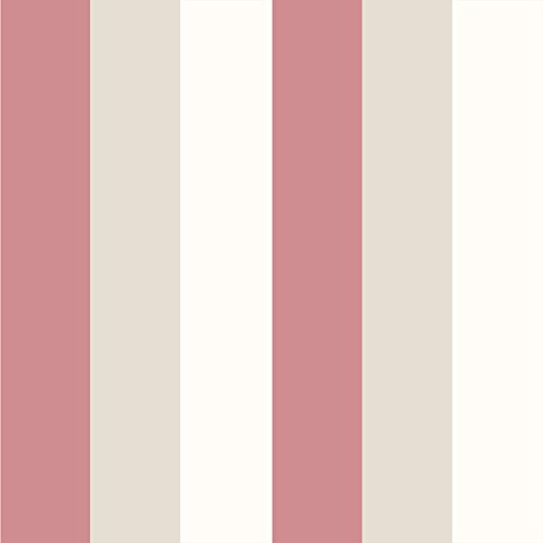 Rasch Textil Papiertapete Tapete - Kollektion Bimbaloo 2- 330310 Streifen Rot Beige Weiß