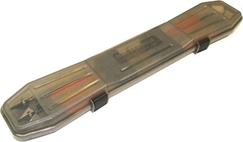 MTM BTBC-41 Traveler Crossbow Bolt Case, Holds 6 bolts up to 24.25, USA Made, Clear Smoke