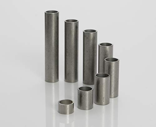 Edelstahl Distanzhülsen, Abstandshülsen – ohne Innengewinde, M6 Schrauben beweglich durchsteckbar – 8 x 6.4 x 0.8 mm (Außen x Innen x Wandstärke) – 10 Stück, Länge 10 mm