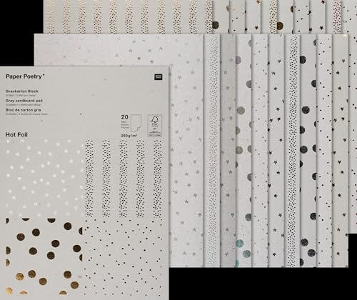 Graukartonblock, Hot Foil