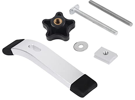 MAGT T-Nut Schnellspanneklemmen Set, Metall Niederhalter Schnellspanner Klemmen für T-Nut Schiene T-Track Holzbearbeitung 8mm Gewinde (Whole Set)