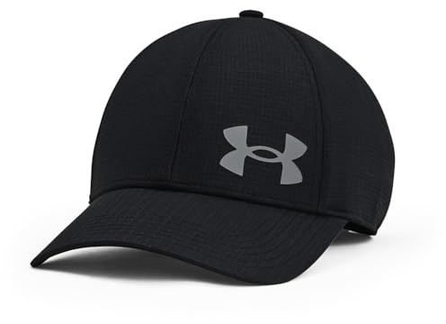 Under Armour Iso-chill Armourvent Fitted Baseball Cap, Black (001)/Pitch Gray, Medium/Large