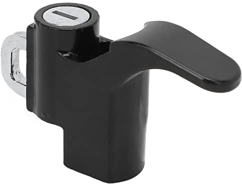 Motorradhelm-Sicherheitshakenschloss mit 2 Schlüsseln und 6-mm-Schraubenlöchern, Diebstahlsicherung aus Aluminiumlegierung für Motorräder, Motorroller
