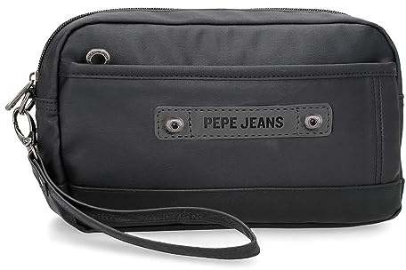 Pepe jeans Hatfield Bolso de Mano Negro 24,5x15x6 cms Poliéster