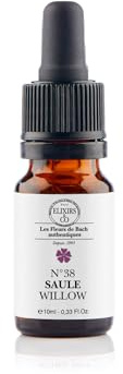 Elixirs & Co - Saule n°38 BIO - Surmonter rancoeurs et ressentiments - Remède naturel aux fleurs de bach 10mL - Complément alimentaire compte gouttes 100% Naturel - Fabriqué en France