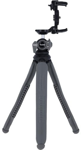 Rollei Monkey Pod 3: Vielseitiges Mini-Stativ - Smartphone, Kamera, Selfie-Stick - Kompatibel, flexibel, leicht, 360° drehbarer Kugelkopf (grau)