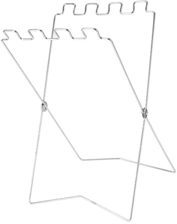 Müllsackhalter, Tragbarer Müllsackständer für Den Außenbereich, Langlebiges Müllsackregal, Küchenständerhalter, Multifunktionaler Desktop-Müllsackhalter, Klappbarer Müllsackständer(Silber)