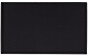 STOUCLA Schuhmatte Abtropfmatte, rutschfest, Abtropfmatte Geschirr, lebensmittelechte Silikonmatte Küche, Unterlage Kaffeemaschine, schwarz, 60 x 40 cm