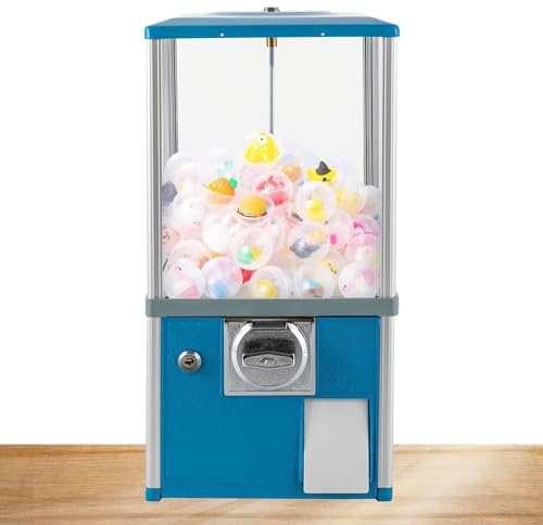 Distributeur automatique commercial, machine commerciale de gomme à bonbons, machine de loterie automatique à capsules, distributeur automatique professionnel, pour 4,5 à 5,5 cm(Blue,10 PENNY/One Time