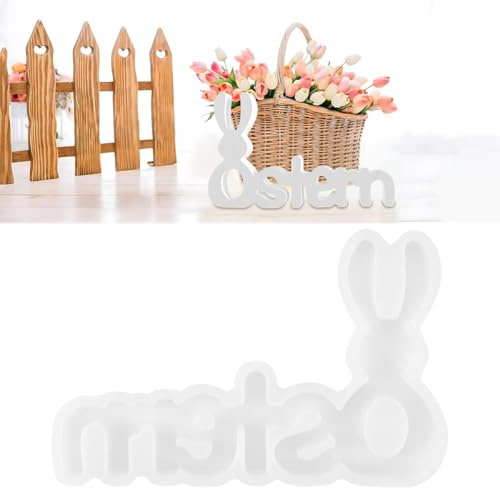 Silikonformen Gießformen Ostern, Silikonform Ostern, Gießformen Silikon Ostern, Ostern Hase Gießform Ostern Silikonform Hase Gips Zum Gießen Silikonformen Ostern für DIY Handwerk