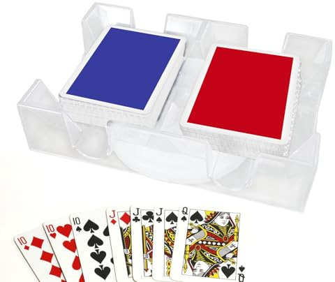 Roterande korthållare | Canasta & pokerkortshållare 2 st eller set med 4 spelkortshållare med grepp