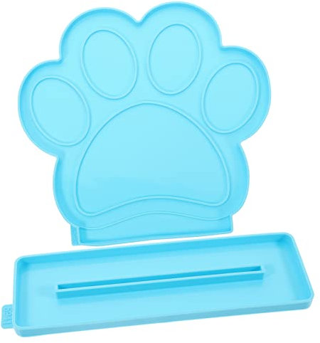 EXCEART Kit De Moulage De Cadre Photo en Résine Époxy Et Silicone Motif Patte De Chien Présentoir Fournitures Dartisanat
