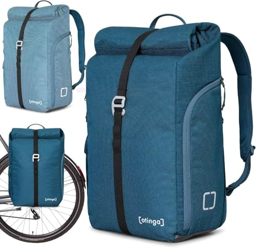 otinga® Flip V3 Fahrradtasche Rucksack [34L Volumen] für jeden Gepäckträger I Stylische Fahrradtasche reflektierend für maximale Sicherheit | Fahrradrucksack Gepäckträger in 3 Sekunden umgebaut