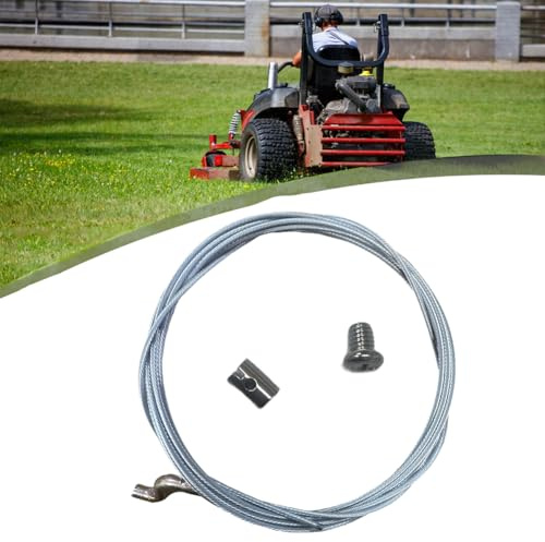Câble d'accélérateur Tondeuse avec Serre-câble Z,Câble de Gaz Souple Ø1.5mm,Câbles d'accélérateur pour Tondeuse à Gazon,Câble de Traction pour Tondeuse à Gazon,Convient pour tondeuses à gazon