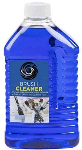 HILACO Professional 2L Brush Cleaner – Powerful Water-Soluble Solvent for Oil-Based Paint, Removes Dried Paint from Brushes & Rollers – Fast Acting, Unscented, Effective Cleaning Formula