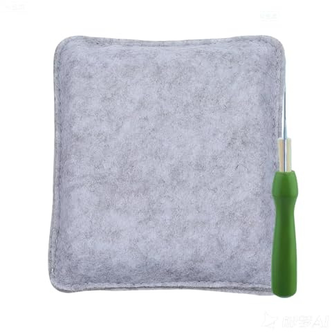 Kit Completo per Infeltrimento a Secco - Tappetino in Feltro, Porta-Aghi e Aghi per Feltrare, Ideale per Principianti e Artigiani Esperti, Dimensioni Tappetino 15,5 x 12,5 cm