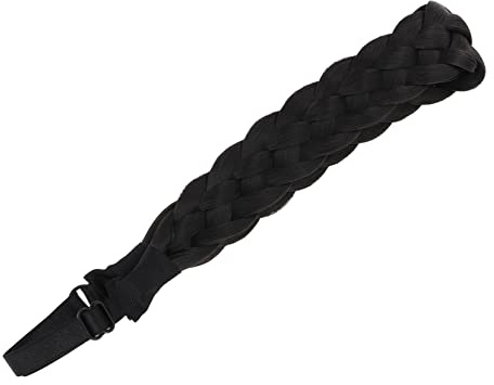 Vaguelly Bohemisk Stil Braid Huvudband med Rem Retro Håraccessoar för Kvinnor Huvudprydnader för Frisyr