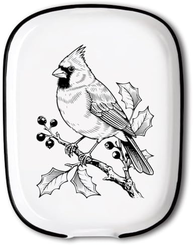 ANATTASOUL Porta Mestoli Da Cucina, Poggia Mestolo Cucina, Poggiamestoli Ceramica, Porta Utensili Poggiamestolo In Ceramica, Lavabile In Lavastoviglie(Cardinale)