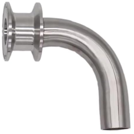 GiaoRosi Clamp Elbow Tube de Raccordement de Fermentation En Acier Inoxydable 304 avec Finition Polie pour Accessoires de Cuve Conique Convenant à La