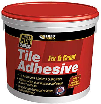2XFIX005 703 Fix and Grout Tile Adhesive, White, 500 ml