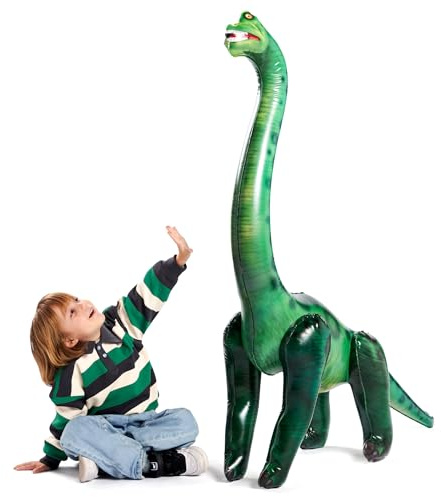 JOYIN Giocattolo gonfiabile del dinosauro del brachiosauro di 129 cm per le decorazioni della festa della piscina, regalo della festa di compleanno, regalo per bambini e adulti