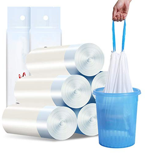 Sacs À Ordures De Cuisine Sac À Ordures À Cordon Solide pour Bureau De Chambre À Coucher De Salle De Bain De Cuisine,10pcs