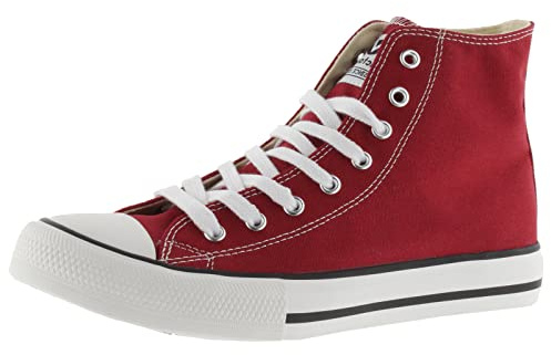 victoria Botín Unisex Tribu Lona & Puntera De Goma 106500 para Adulto Carmin 41