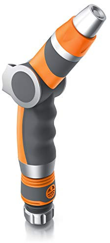Brandson - Gartenbrause - Garten Handbrause für Gartenschlauch - Spritzpistole - robuste Bauweise - Schieberegler - bis 8 bar Wasserdruck - regelbarer Wasserdurchfluss - kompatibel mit Gardena