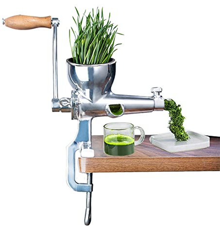 Spremiagrumi Manuale in Acciaio Inossidabile, spremiagrumi Manuale Multifunzionale per Erba di Grano, spremiagrumi per Frutta e Verdura dal Design Unico