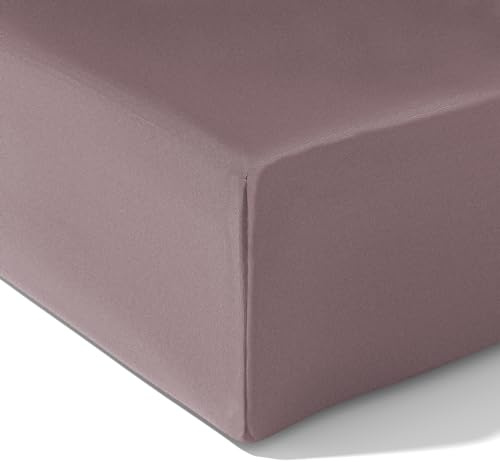 wyewye Single Fitted Sheet, Pink, 90x190 cm with 40 cm Super Deep Pocket, Microfiber Fabric Bed Fitted Sheets, Breathable, Wrinkle-resistant, Non-shrinking, Non-fading