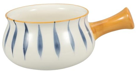 WATIIFUFU Ciotola Di Ceramica Elegante Con Manico Per Colazione Pranzo e Dessert Design Decorativo Per Cucina e Ristorazione