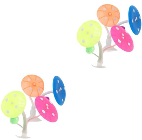 BESPORTBLE 4pcs Betta Fish Habitat Mushroom Decor Fish Tank Aquarium Accessory Easy to Install Decorations