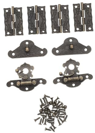 Tofficu Charnières à Boucle Pour Boîtier Charnières Pour Boîte Bois Ensemble De Et Loquet Pour Boîtier Ancien