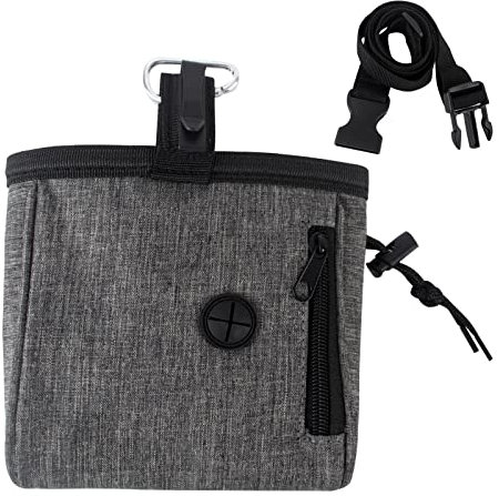 AYNKH wasserdichte Pet Treat Tasche, tragbare professionelle Welpen Hund Trainingstasche mit verstellbarem Bund-Schnalle, multifunktional für Reisen oder im Freien