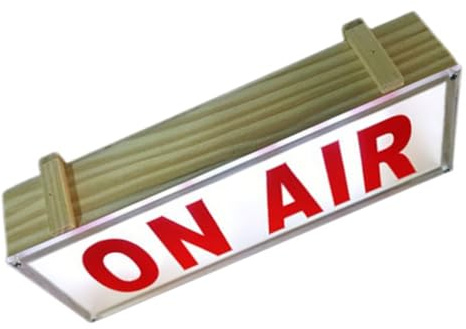 Housoutil On Air Leuchtschild mit Fernbedienung LED Schild als Dekoratives Licht für Studio Zuhause und Wanddekoration Warmes Ambiente