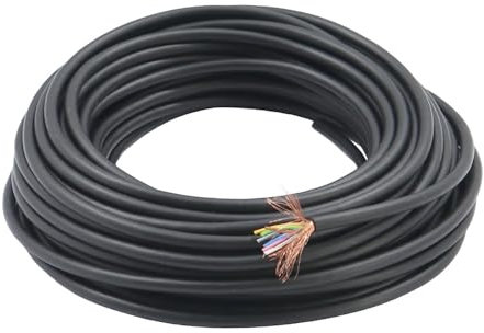 WITTKOWARE LifYDY 7x0,05mm², Elektronik-Steuerleitung drallgeschirmt, Mantelfarbe schwarz, Kabellänge 10m