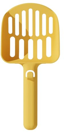 Paletta per lettiera, manico ergonomico, 11,8 x 25 x 3,6 cm, antiaderente, design elegante, strumento di addestramento facile per la pulizia quotidiana di famiglie di gatti