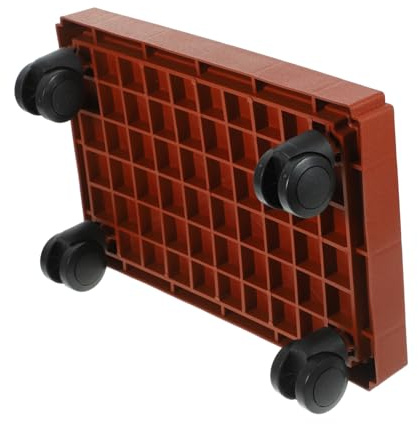 Gatuida Base a Rullo per Piante con Ruote, Sottobicchiere Portavaso Mobile per Esterni e Interni, Vassoio per Vasi di Fiori Rosso 320, Resistente e Pratico per Giardino, Cortile e Casa