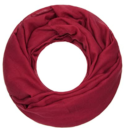 Majea Damen Loop Schal Cary – Eleganter Schlauchschal unifarben – 170x75cm weicher Rundschal für Business & Alltag