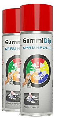 Gummi Dip ROT Sprühfolie rot, Spray, 2er Set, 2x400 ml