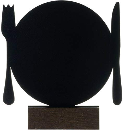 kaufdeinschild Kreidetafel Motiv Teller Tischaufsteller Menütafel beidseitig beschriftbar