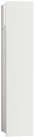 EMCO ASIS 2.0 Unterputz Bad Schrank für Klobürste, Hochschrank & Badezimmerschrank mit Toilettenpapierhalter Weiß 81,1 cm Unterputz Türanschlag rechts Papierführung seitlich