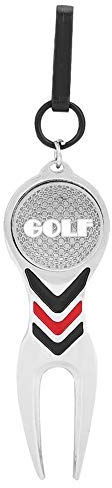 Alomejor Divot Repair Tool Metallklappbares Divot-Werkzeug mit Abnehmbarem Ballmarker für Divot-Zubehör