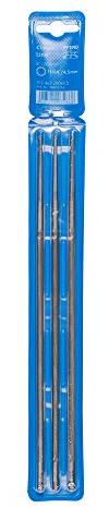 PFERD TOOLS Kettensägefeilen 3 Stück, rund, 200mm x 4,5mm, Spiralhieb, Classic Line, in Kunststofftasche, 18600763 – für das manuelle Schärfen von Sägeketten