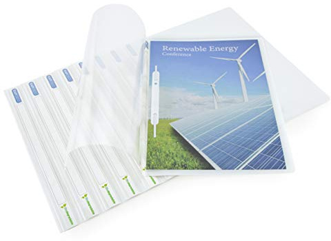 Rapesco 1591 ECO Carpeta de Proyectos, A4, Blanco, Paquete de 10