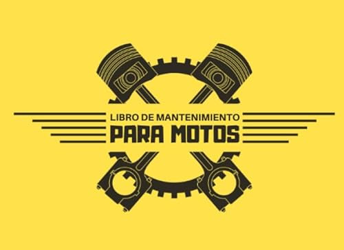 Libro de Mantenimiento para Motos: Registro de mantenimiento y reparación de motocicletas - 20,96 cm x 15,24 cm, 101 páginas - Páginas prefabricadas ... su moto - Adecuado para todos los fabricante.